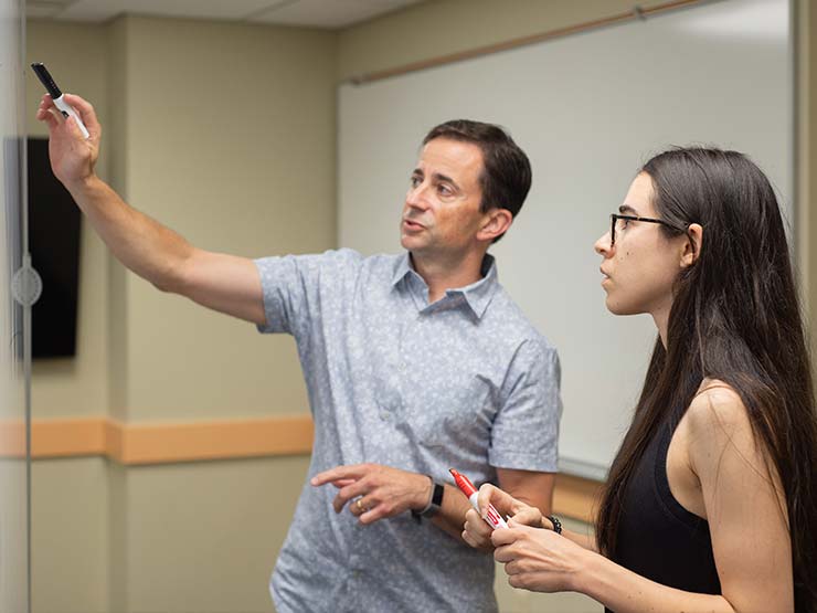 Image of student and teacher