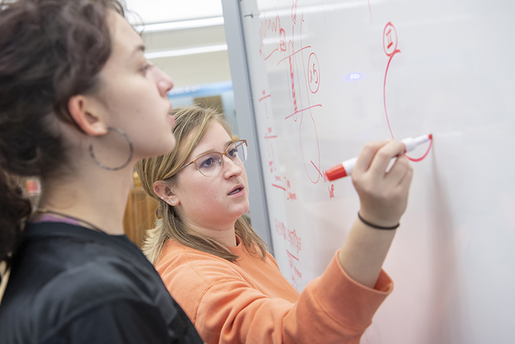 image of writing on white board