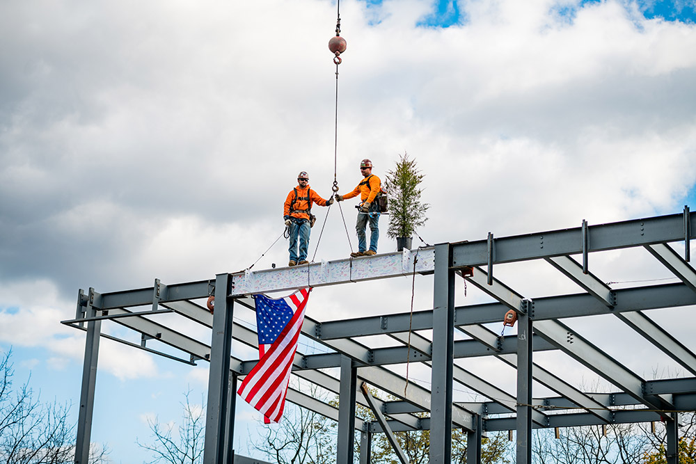 Parkway Boulevard Building - Beam Raising 1