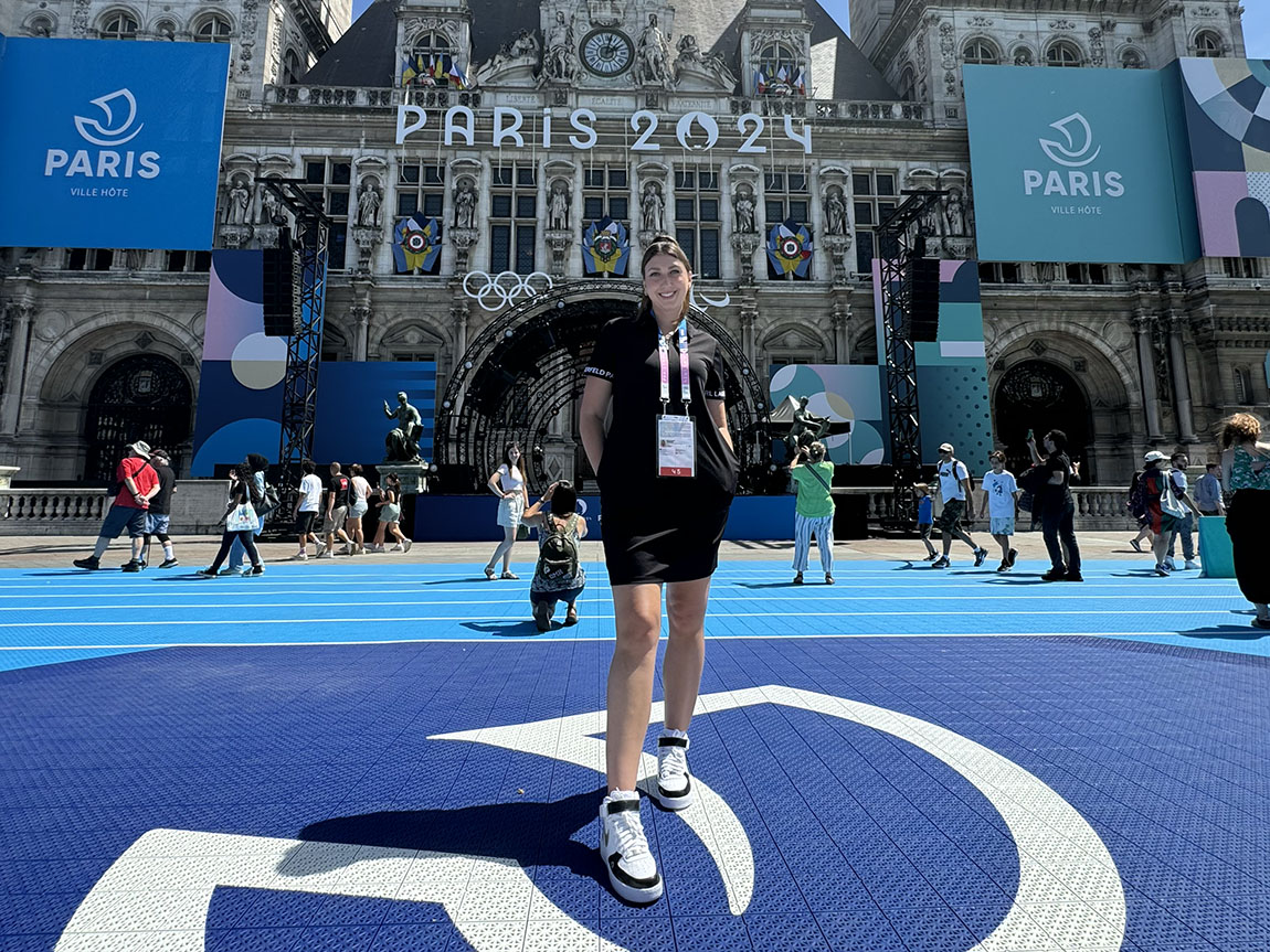 Image for Young Alum in Sports Media Works the Paris Olympics