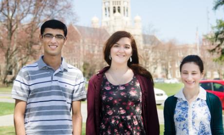 Jalal Khan '18, Alison Smith '17, Nicole Roth '16