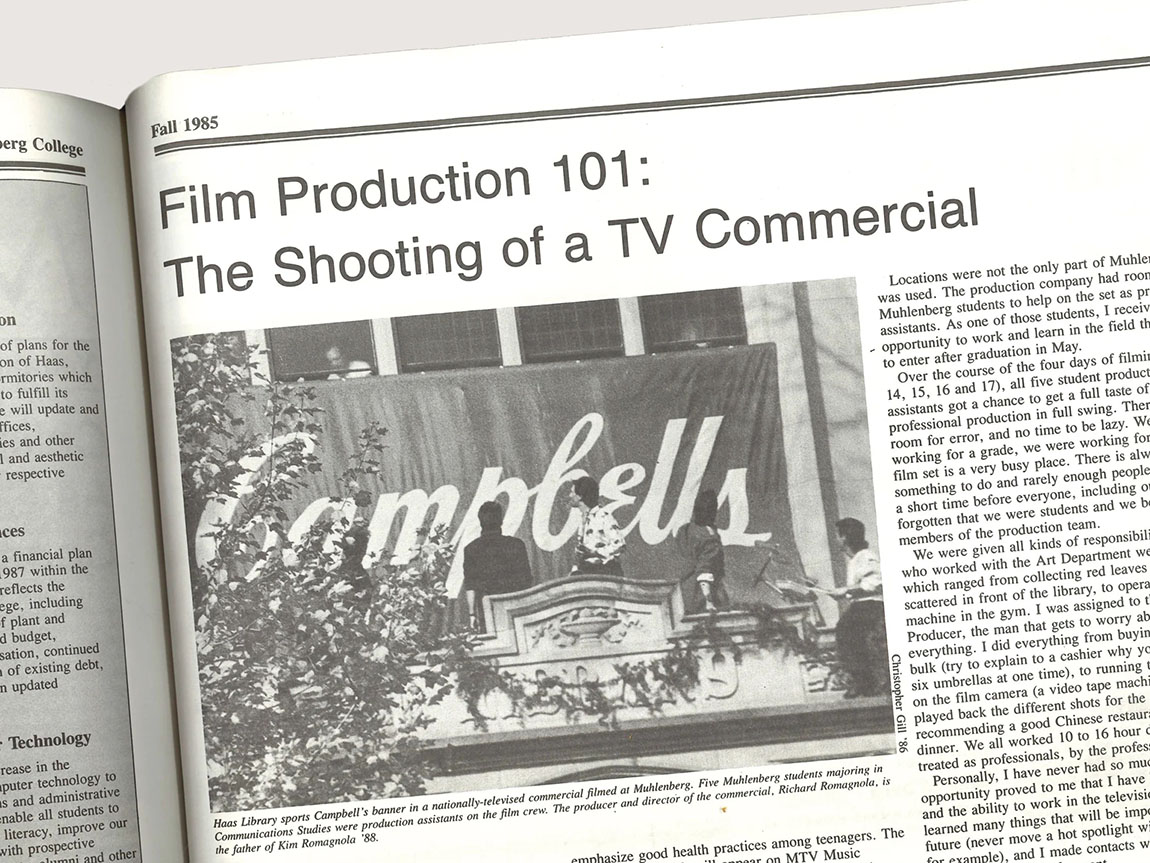 A scan of a black and white newsletter with text that says 