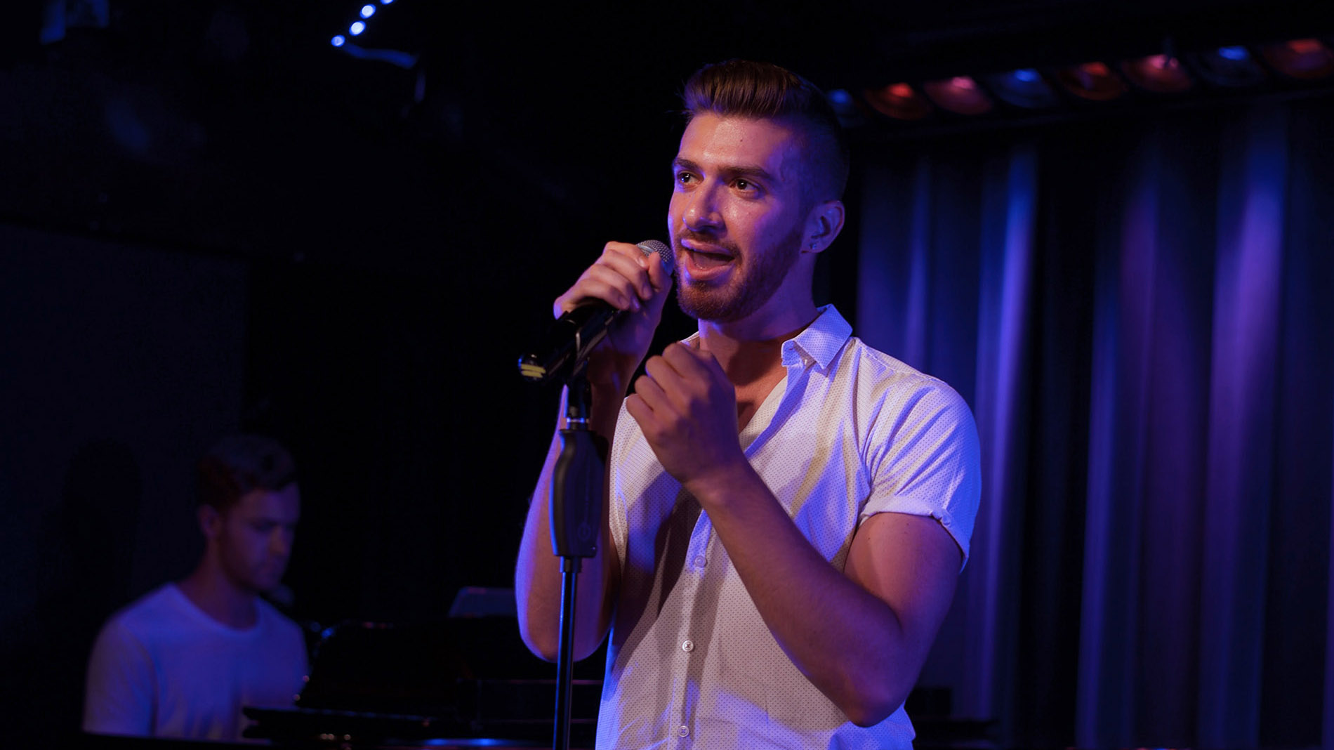 Image for The 5th annual Sink or Swim performance was held on July 19 at New York's West Bank Cafe. Photo by Christopher Routh '13.